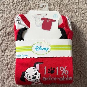 Disney Red and White Dalmatian Baby Gown Set